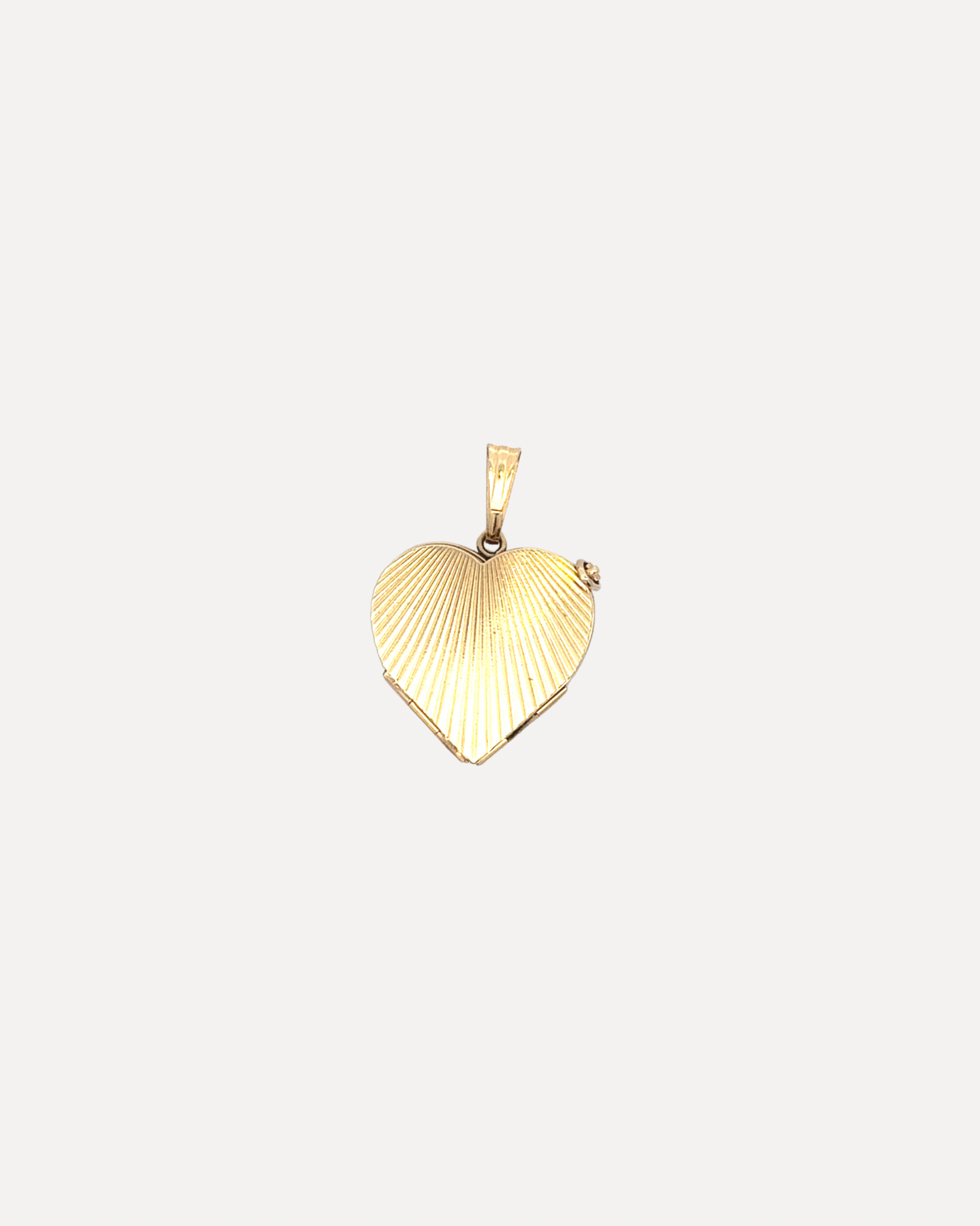 Fluted Heart Locket