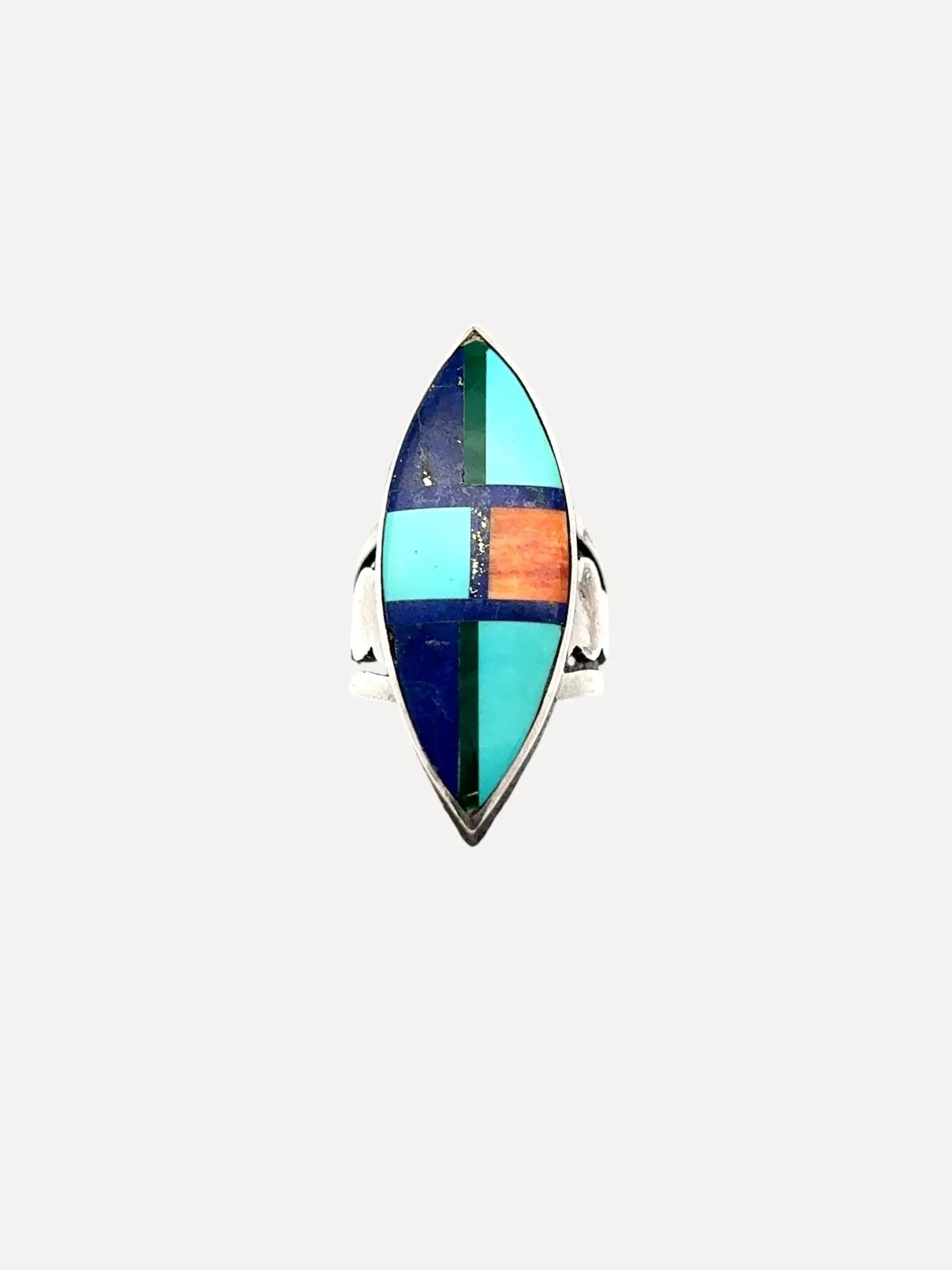 Frank Yazzie Inlaid Ring Frank Yazzie Inlaid Ring Native American Collection Native American Collection  Squash Blossom Vail