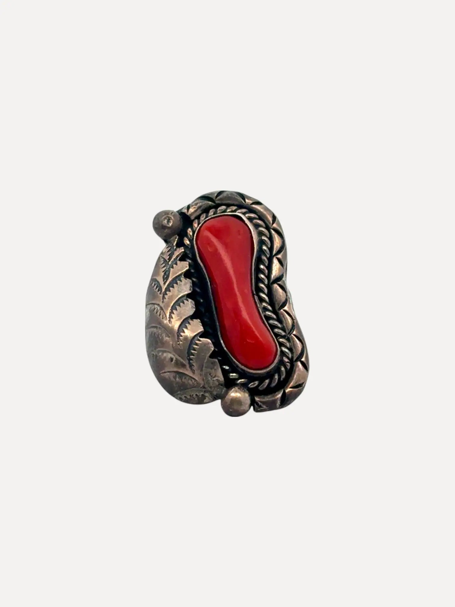 Freeform Coral Ring with feather Freeform Coral Ring with feather Squash Blossom Vail Squash Blossom Vail  Squash Blossom Vail
