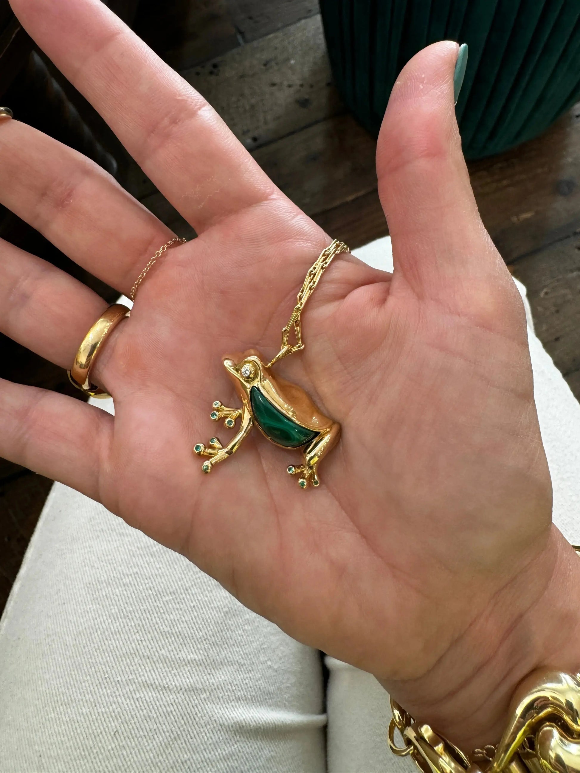 Frog Pendant Frog Pendant Brent Neale Brent Neale  Squash Blossom Vail