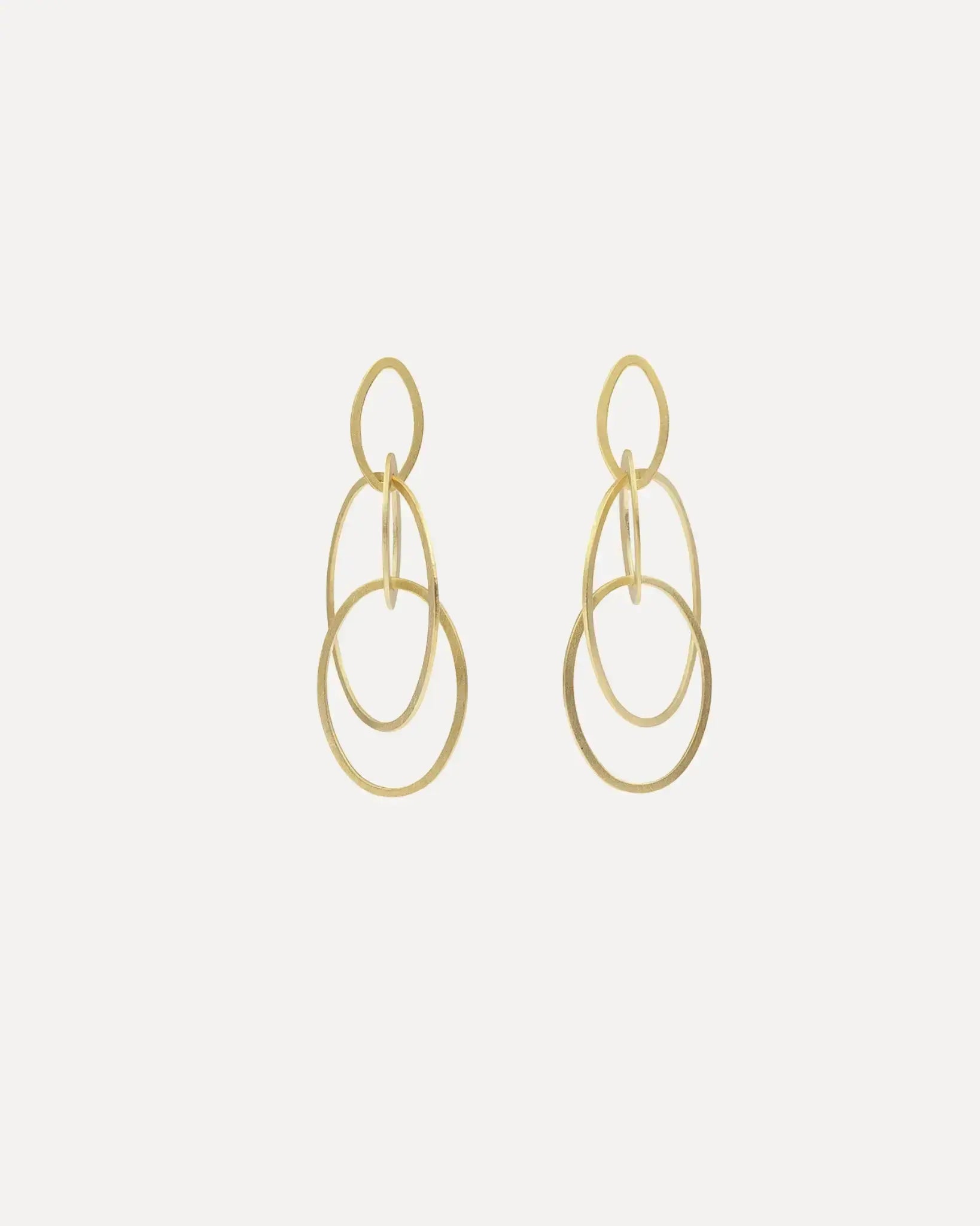 GP Sterling Interlock Marquise Oval Earrings GP Sterling Interlock Marquise Oval Earrings Tezer Tezer  Squash Blossom Vail