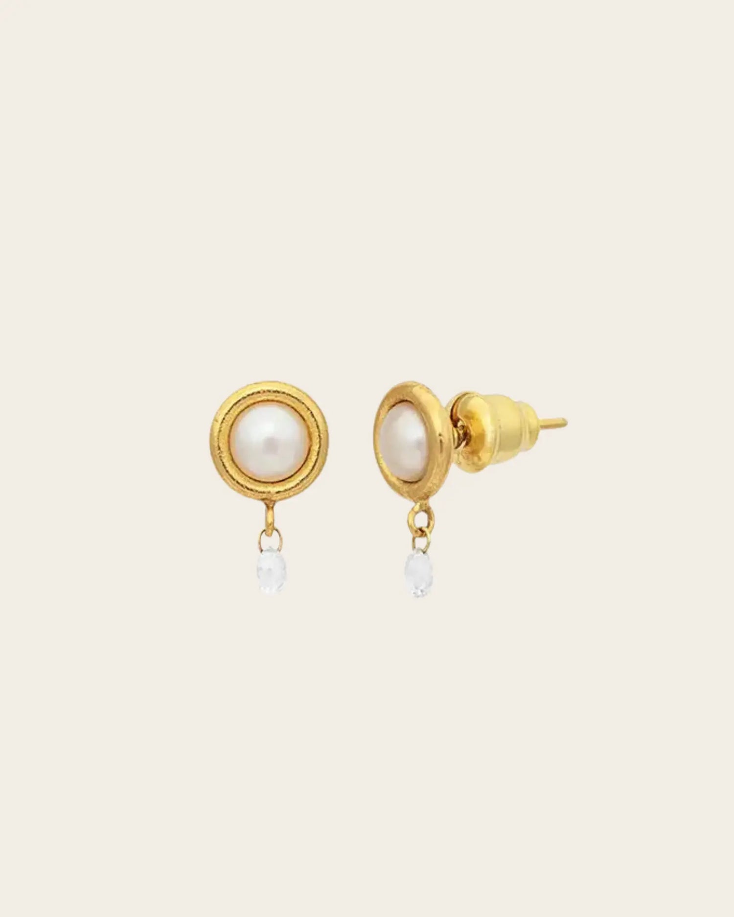 GURHAN Oyster Gold Single Drop Earrings, with Pearl and Diamond GURHAN Oyster Gold Single Drop Earrings, with Pearl and Diamond Gurhan Gurhan  Squash Blossom Vail