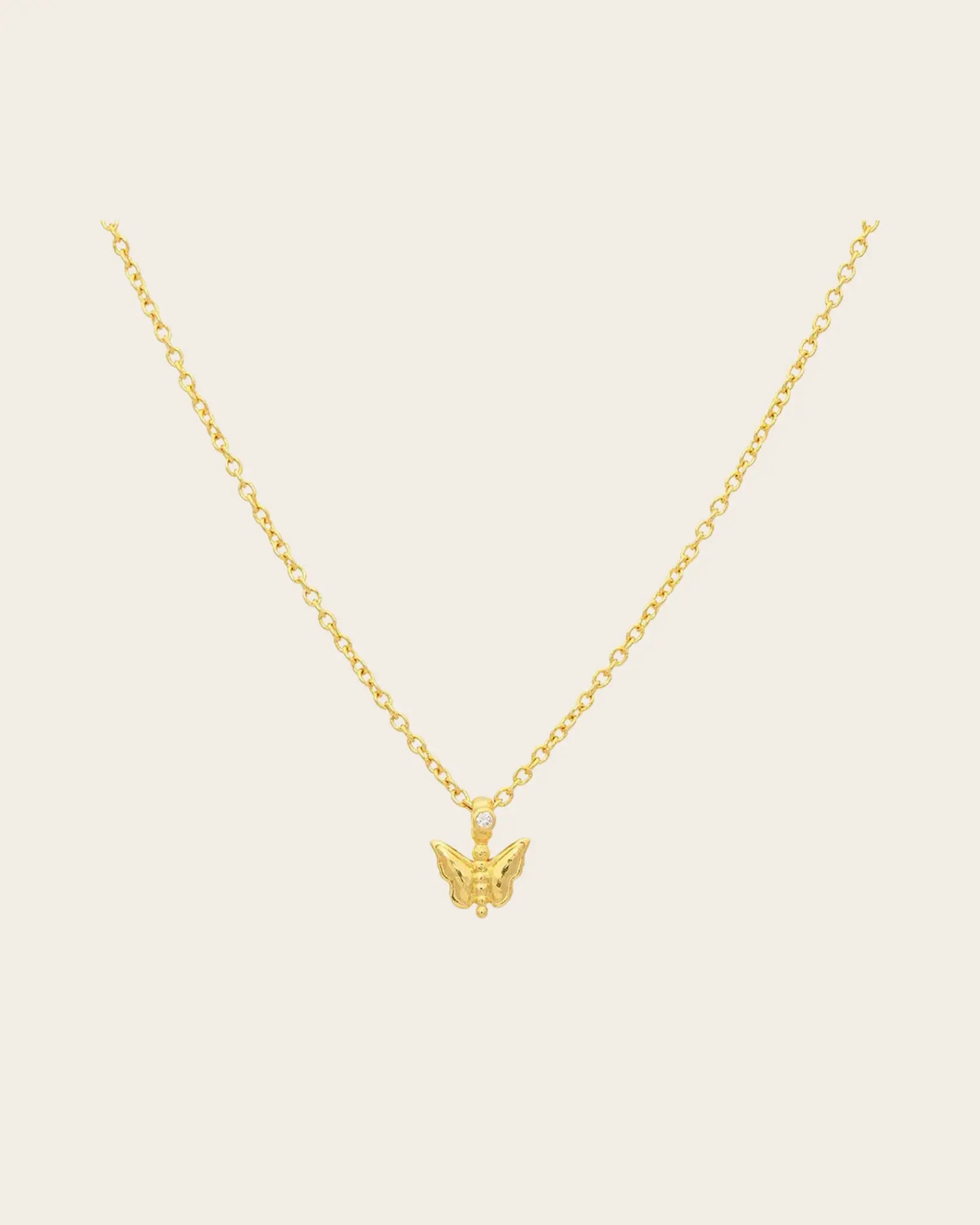 GURHAN Spell Gold Pendant Necklace, Small Butterfly, Diamond GURHAN Spell Gold Pendant Necklace, Small Butterfly, Diamond Gurhan Gurhan  Squash Blossom Vail