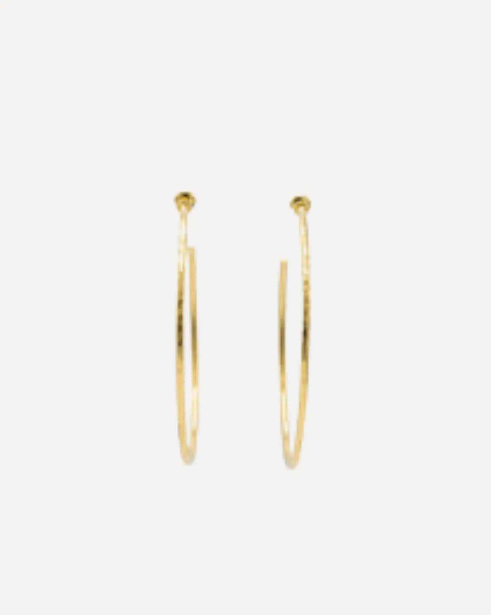 GURHAN Vertigo Gold Hoop Earrings, Large Plain, with No Stone GURHAN Vertigo Gold Hoop Earrings, Large Plain, with No Stone Gurhan Gurhan  Squash Blossom Vail