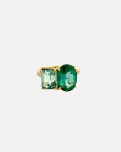 Gemma Gem One-of-a-Kind Green Tourmaline Ring Gemma Gem One-of-a-Kind Green Tourmaline Ring Irene Neuwirth Irene Neuwirth  Squash Blossom Vail