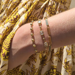 Giana Bracelet Giana Bracelet Single Stone Single Stone  Squash Blossom Vail