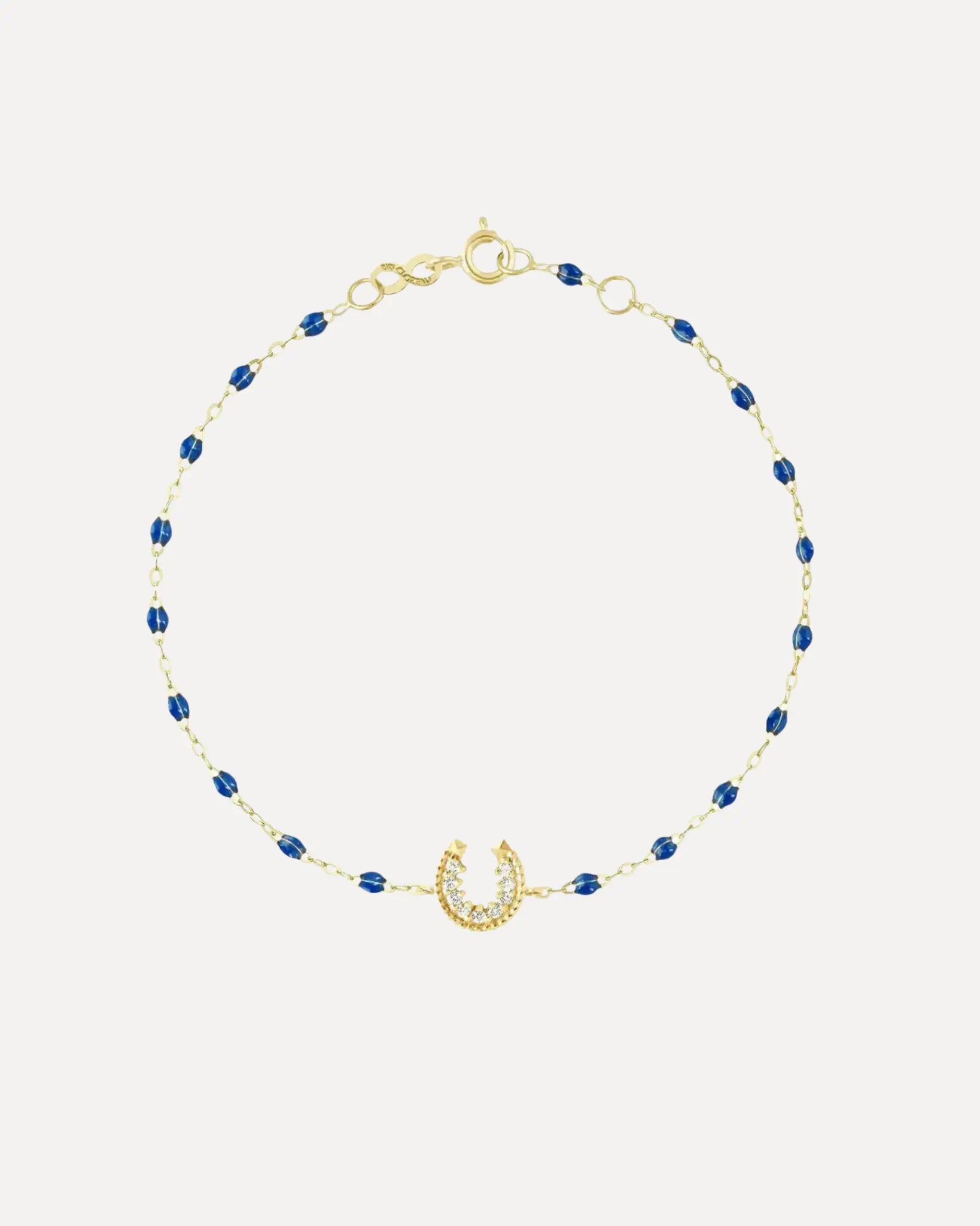 Gigi Horse Shoe 9 Diamonds Bracelet -Sapphire Gigi Horse Shoe 9 Diamonds Bracelet -Sapphire Gigi Clozeau Gigi Clozeau  Squash Blossom Vail