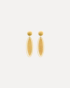 Gold Plated Framed Marquise Dangle Gold Plated Framed Marquise Dangle Tezer Tezer  Squash Blossom Vail
