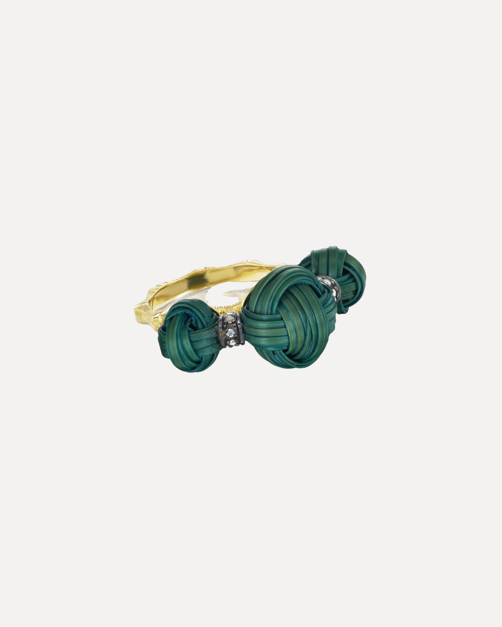 Green Bamboo Ring