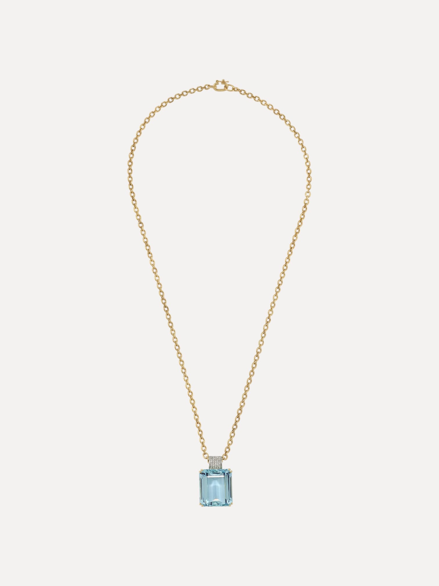 Gummy gems Aquamarine Pendant with Pave Diamonds Gummy gems Aquamarine Pendant with Pave Diamonds Irene Neuwirth Irene Neuwirth  Squash Blossom Vail
