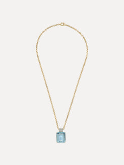 Gummy gems Aquamarine Pendant with Pave Diamonds Gummy gems Aquamarine Pendant with Pave Diamonds Irene Neuwirth Irene Neuwirth  Squash Blossom Vail