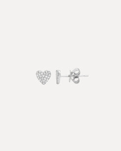 Heart Diamond Stud Earrings single Heart Diamond Stud Earrings single Squash Blossom Collection Squash Blossom Collection  Squash Blossom Vail