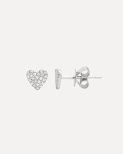 Heart Diamond Stud Earrings single Heart Diamond Stud Earrings single Squash Blossom Collection Squash Blossom Collection  Squash Blossom Vail