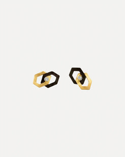 Hex Diamond Interlock Earrings Hex Diamond Interlock Earrings Sarah Graham Sarah Graham  Squash Blossom Vail