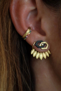 Hex Interlock Stud Earrings Hex Interlock Stud Earrings Sarah Graham Sarah Graham  Squash Blossom Vail