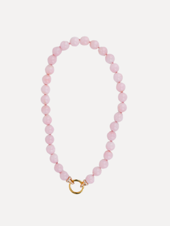 High Quality AAA Pink Opal Bead Necklace