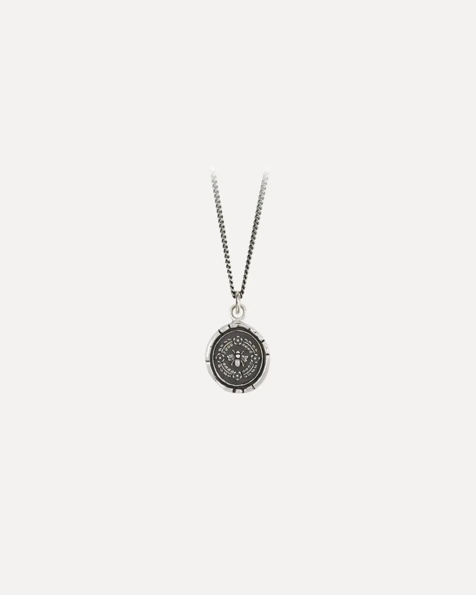 Honeybee Pendant and Chain Honeybee Pendant and Chain Pyrrha Design Pyrrha Design  Squash Blossom Vail