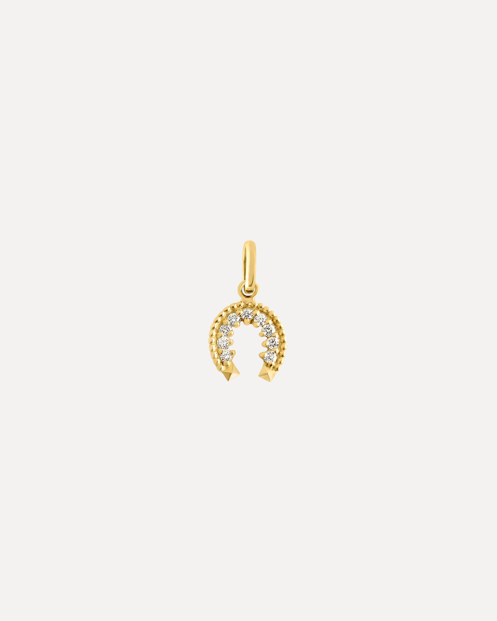 Horse Shoe Diamond Charm