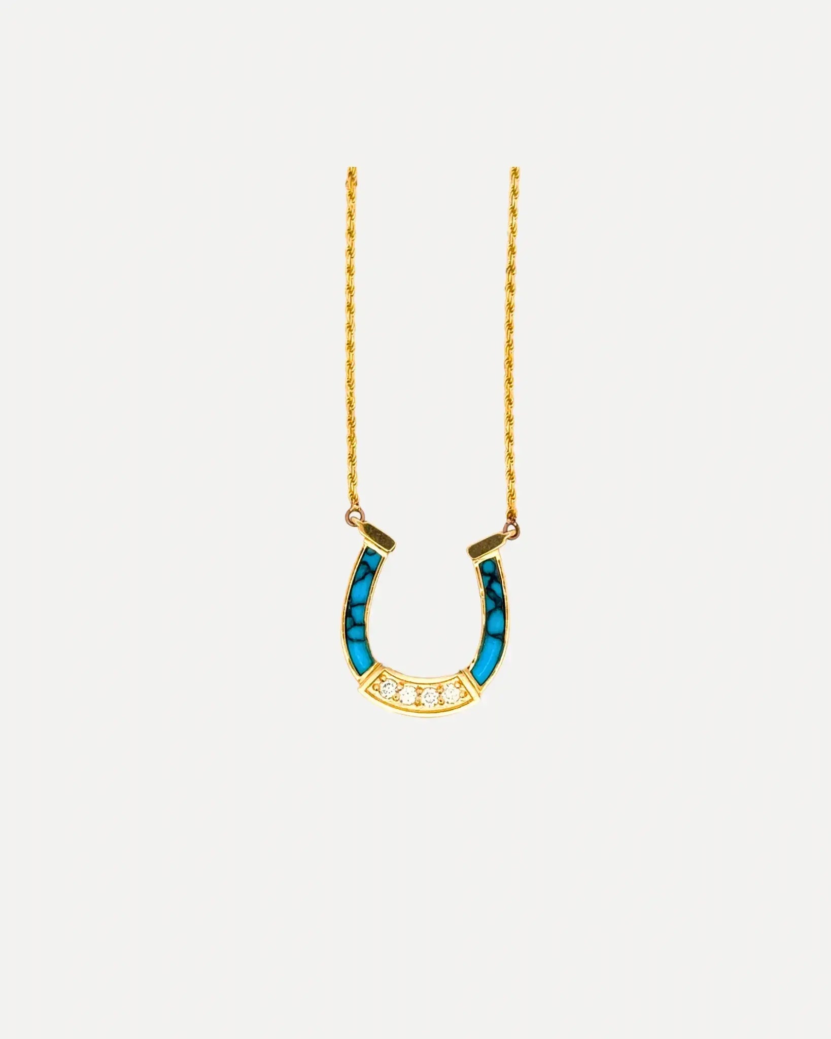 Horseshoe Turquiose Horseshoe Turquiose Established Jewelry Established Jewelry  Squash Blossom Vail