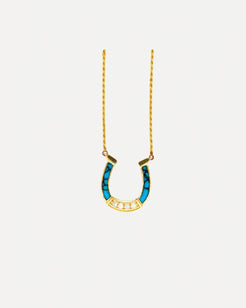 Horseshoe Turquiose Horseshoe Turquiose Established Jewelry Established Jewelry  Squash Blossom Vail