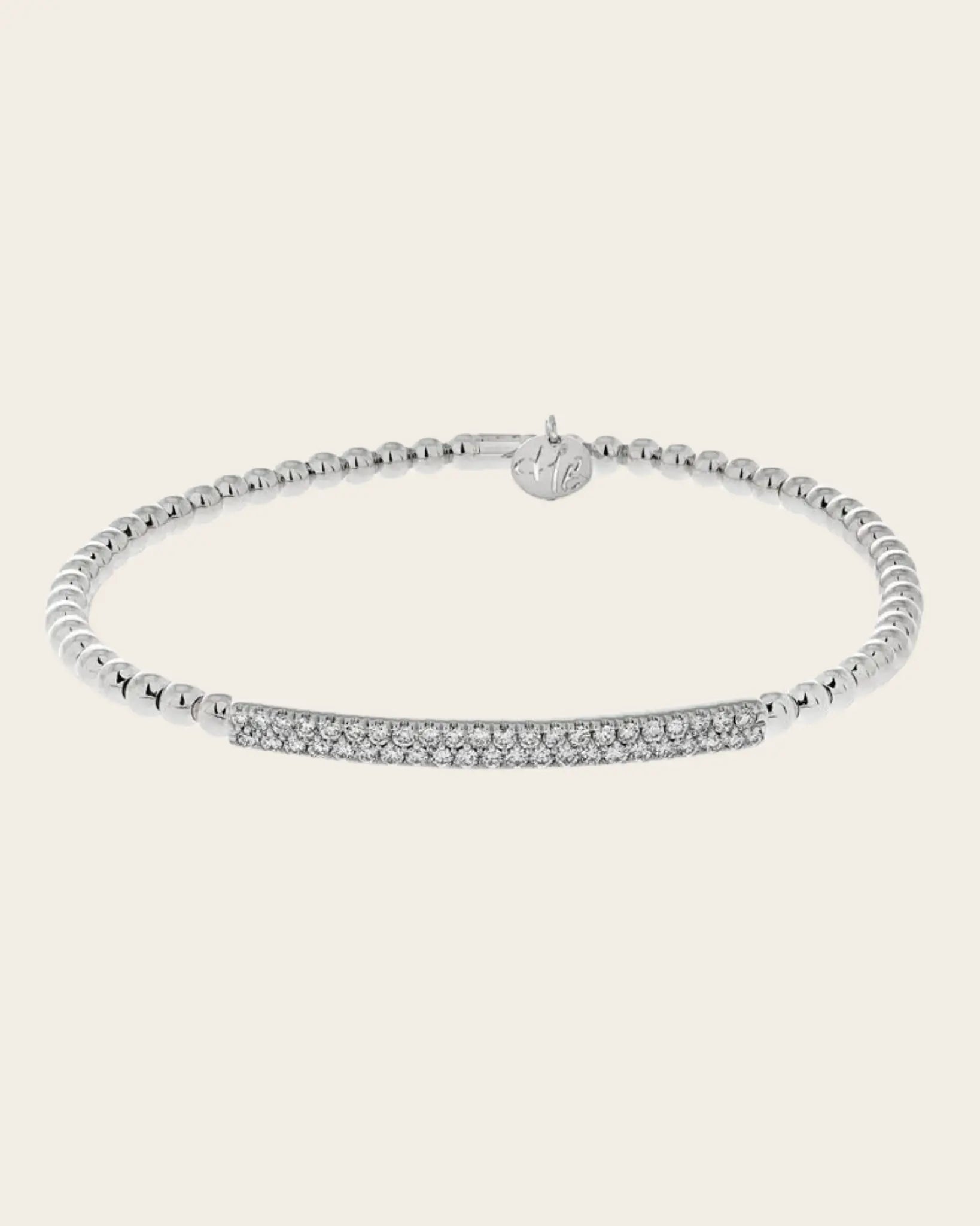 Hulchi Belluni Tresore Stretch Pave Diamond Bracelet