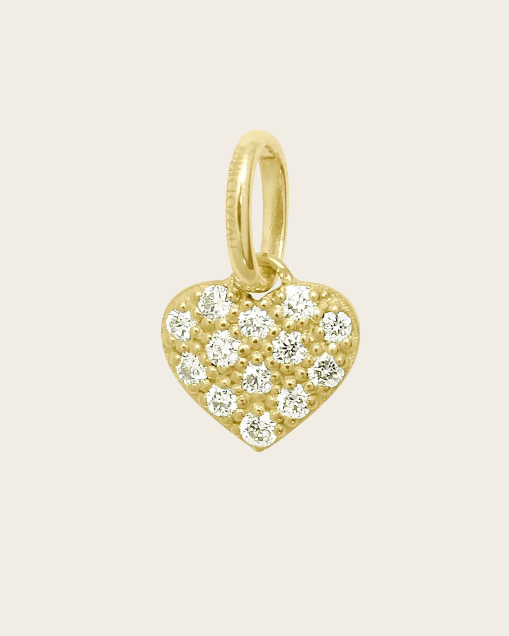 In Love diamond pendant, Yellow Gold