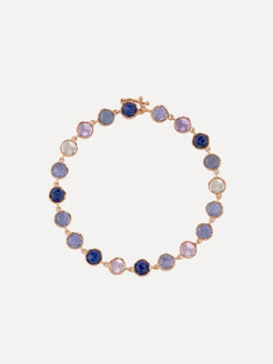 Irene Neuwirth Small classic linked tanzanite, rose of France and lapis bracelet Irene Neuwirth Small classic linked tanzanite, rose of France and lapis bracelet Irene Neuwirth Irene Neuwirth  Squash Blossom Vail