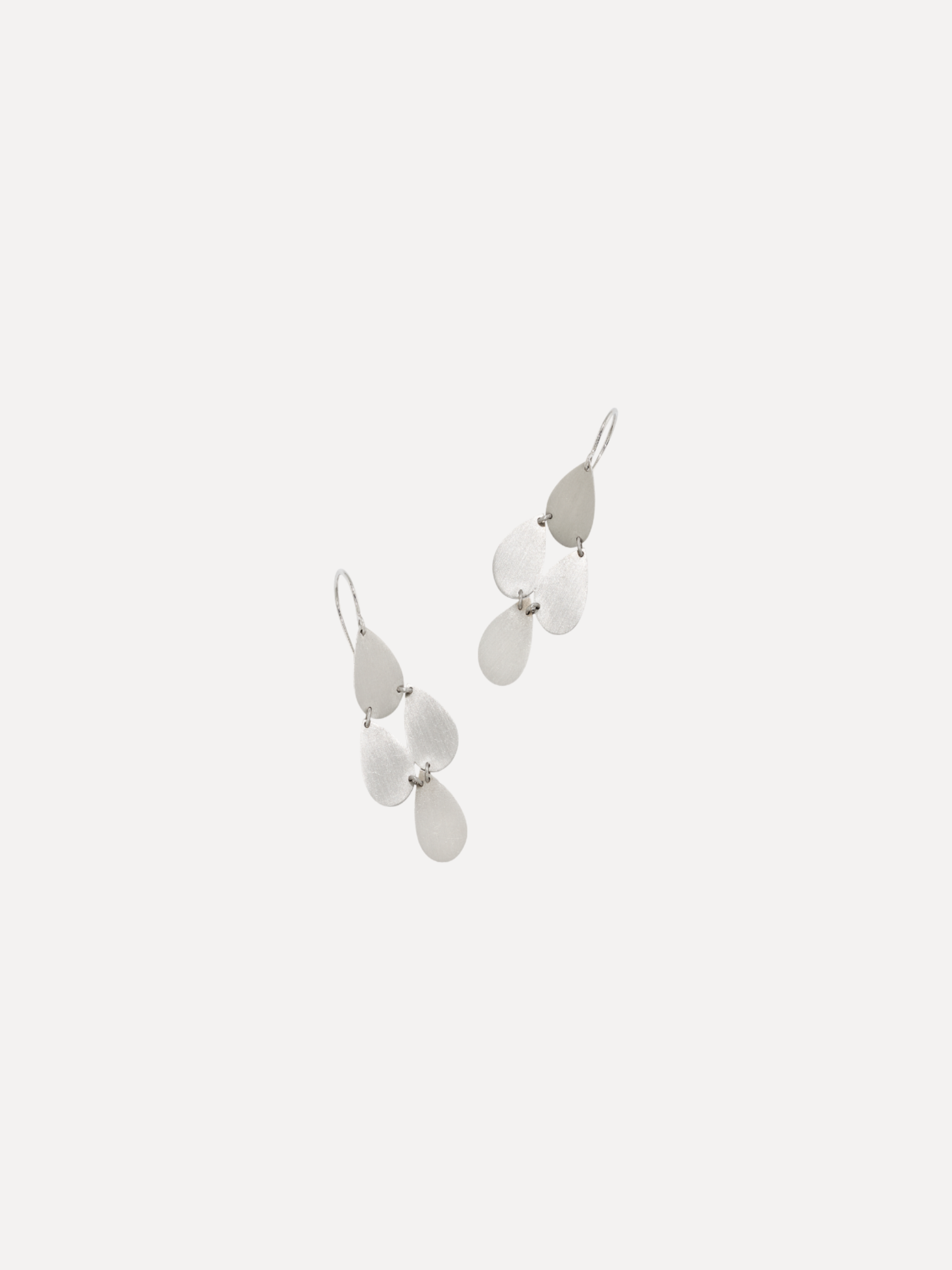 Flat Gold White Gold 4 Drop Chandelier