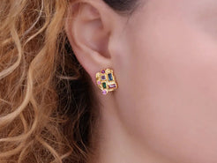 Klimt Button Earrings Klimt Button Earrings Gurhan Gurhan  Squash Blossom Vail
