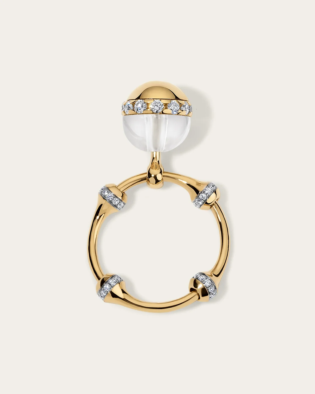 LITH SPHERE DROP RING