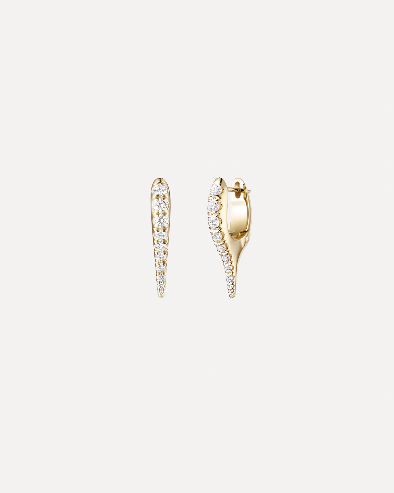 Lola Diamond Needle Earrings Mini