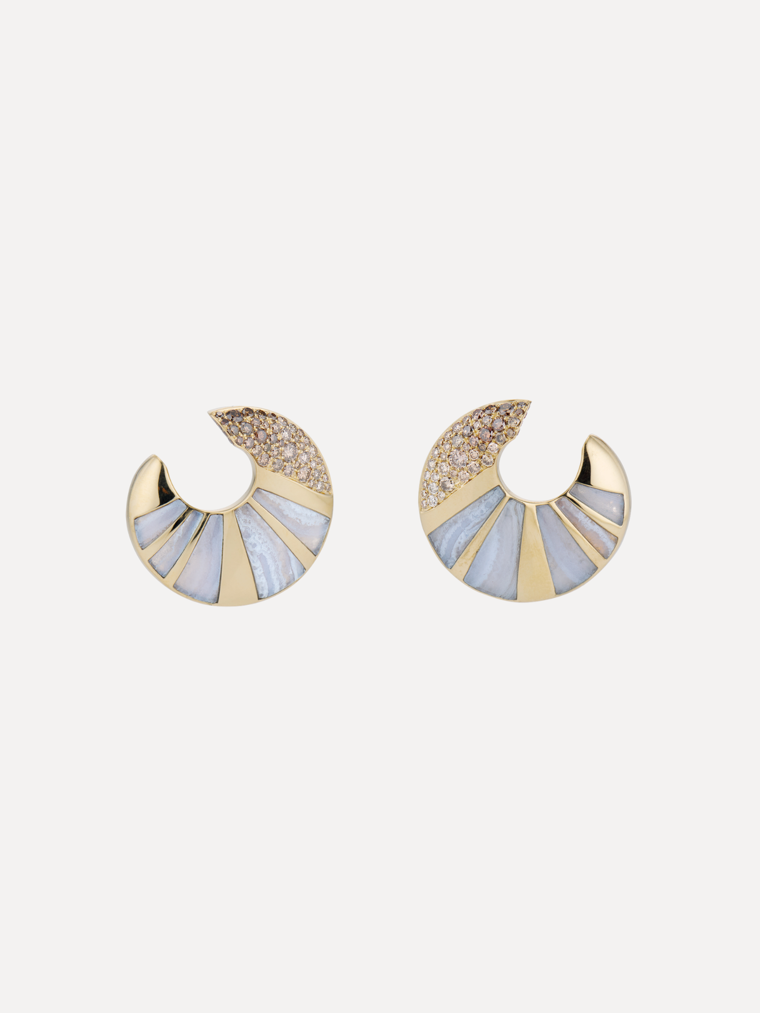 LONGITUDE CRESCENT EARRINGS