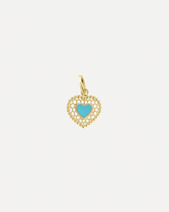 Lace Heart Turquoise Pendant Lace Heart Turquoise Pendant Gigi Clozeau Gigi Clozeau  Squash Blossom Vail