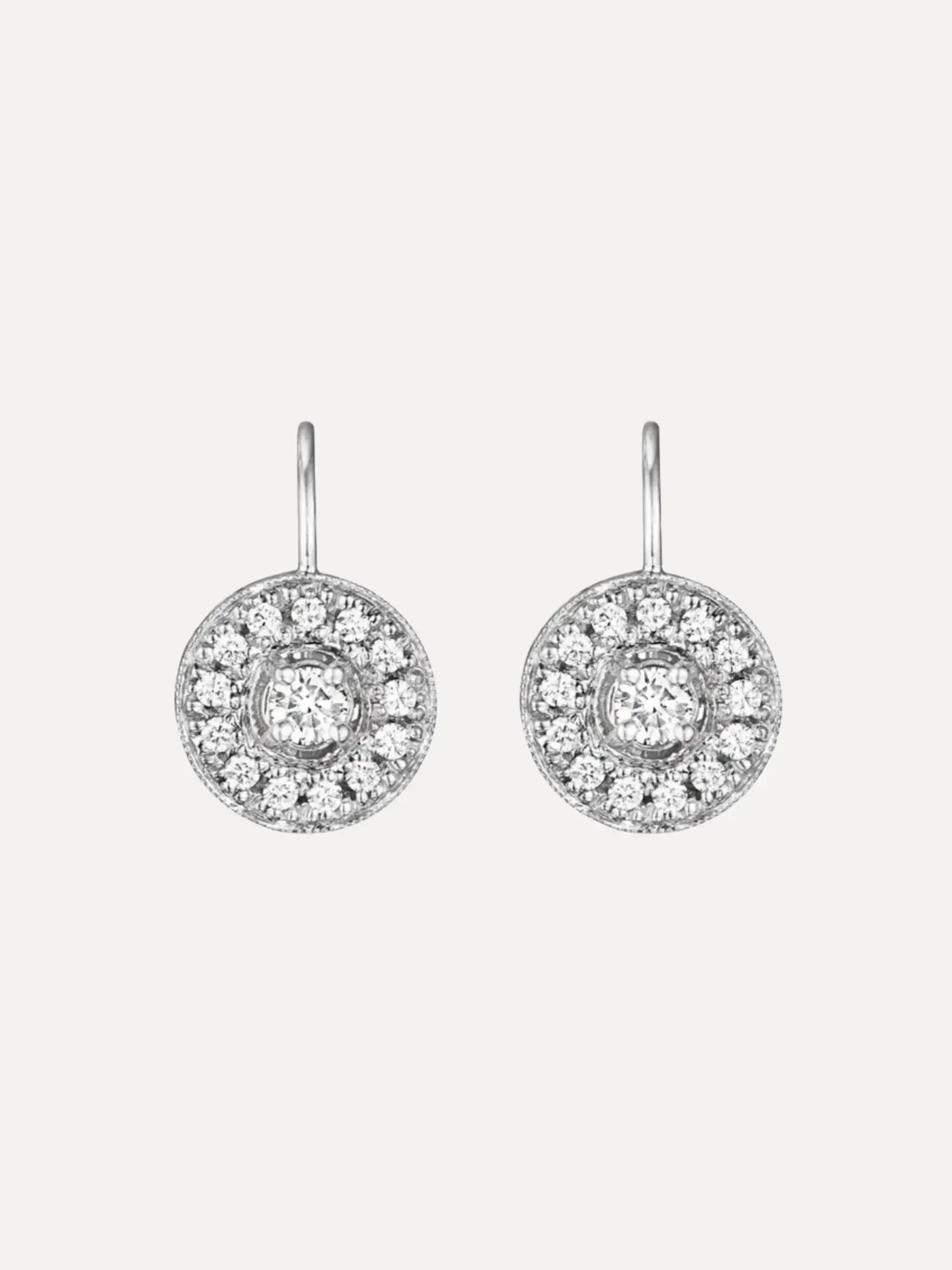 Large Pave Round w/ Engraving Earrings Large Pave Round w/ Engraving Earrings Penny Preville Penny Preville  Squash Blossom Vail