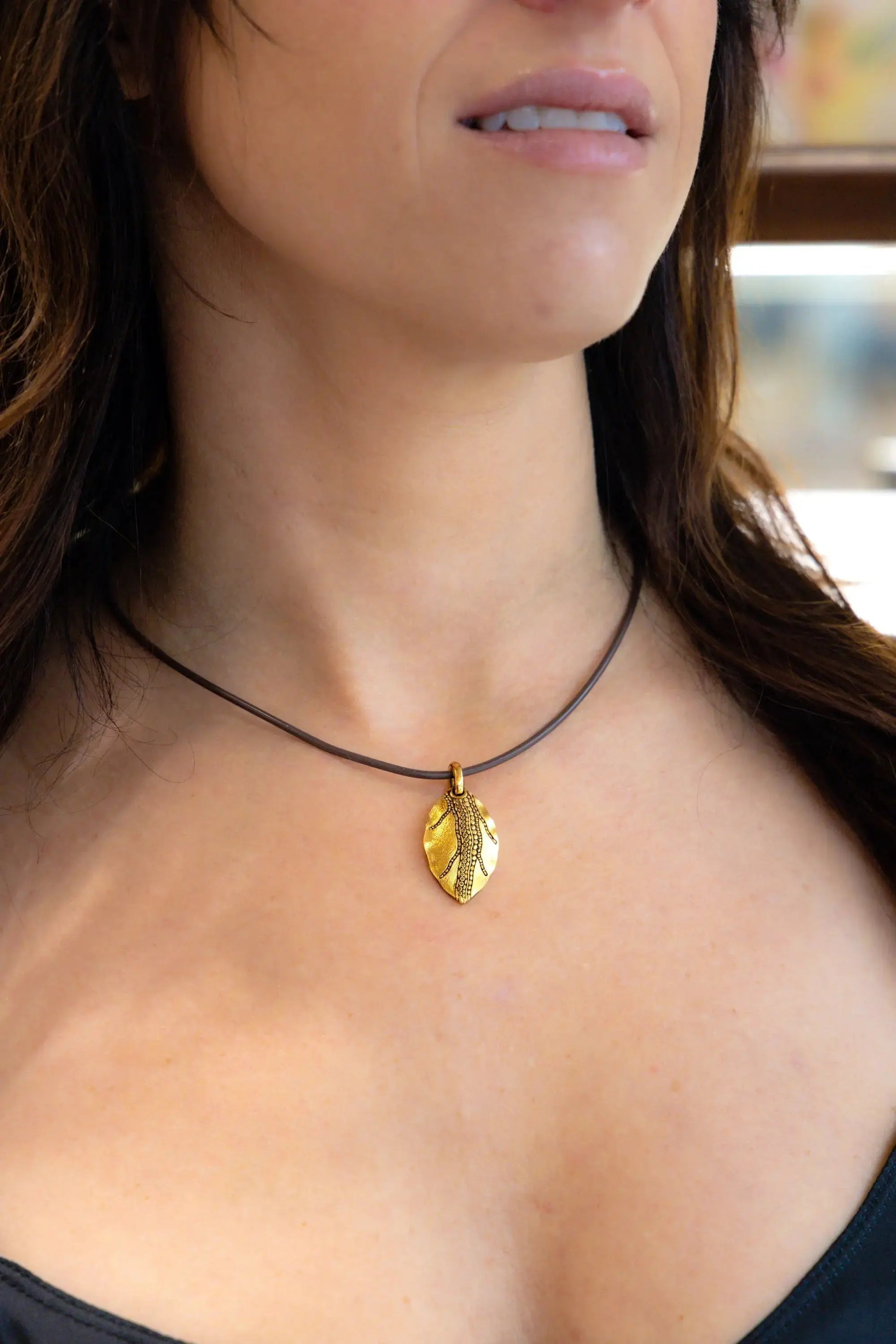 Alex Sepkus Leaf Charm - Squash Blossom Vail