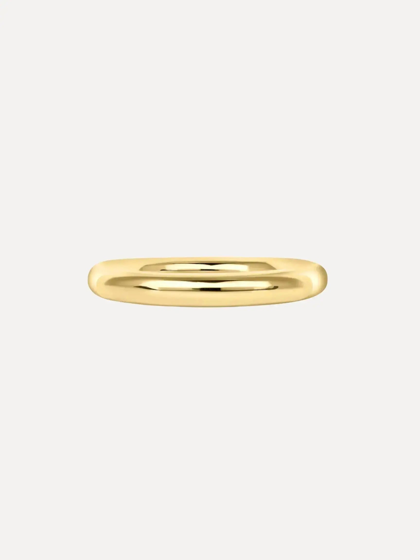 Leda Medium Gold Ring Leda Medium Gold Ring Single Stone Single Stone  Squash Blossom Vail