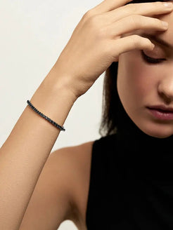 Lenox Black Diamond Tennis Bracelet Lenox Black Diamond Tennis Bracelet Melissa Kaye Melissa Kaye  Squash Blossom Vail