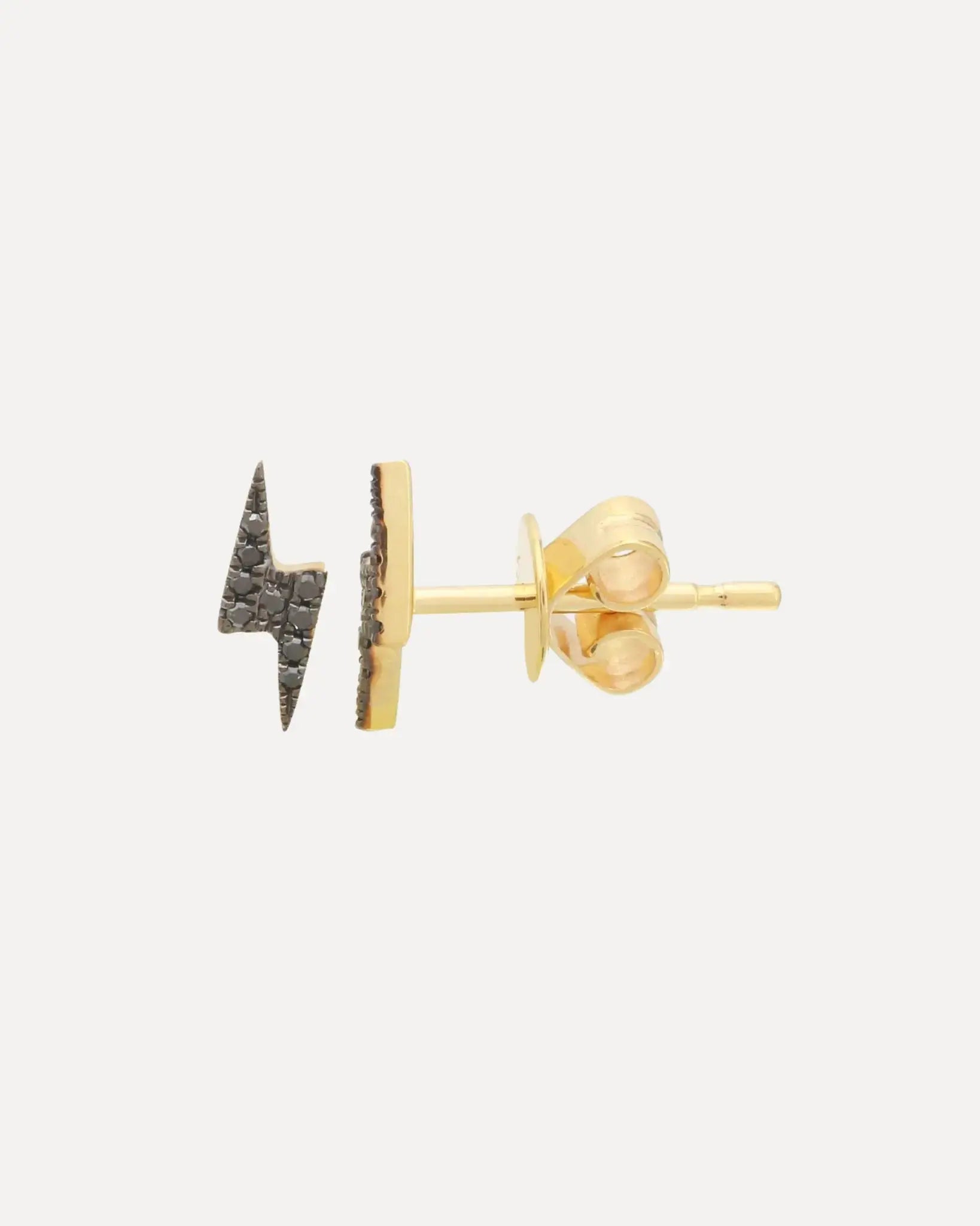 Lightning Bolt Black Diamond Stud Earrings Lightning Bolt Black Diamond Stud Earrings Squash Blossom Collection Squash Blossom Collection  Squash Blossom Vail