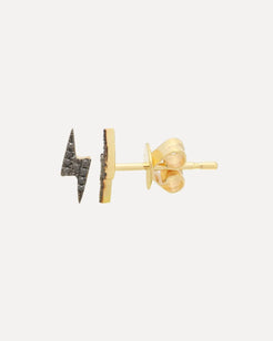 Lightning Bolt Black Diamond Stud Earrings Lightning Bolt Black Diamond Stud Earrings Squash Blossom Collection Squash Blossom Collection  Squash Blossom Vail