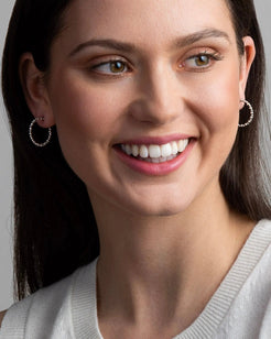 Small Platinum Earrings. Designed by Platinum Born