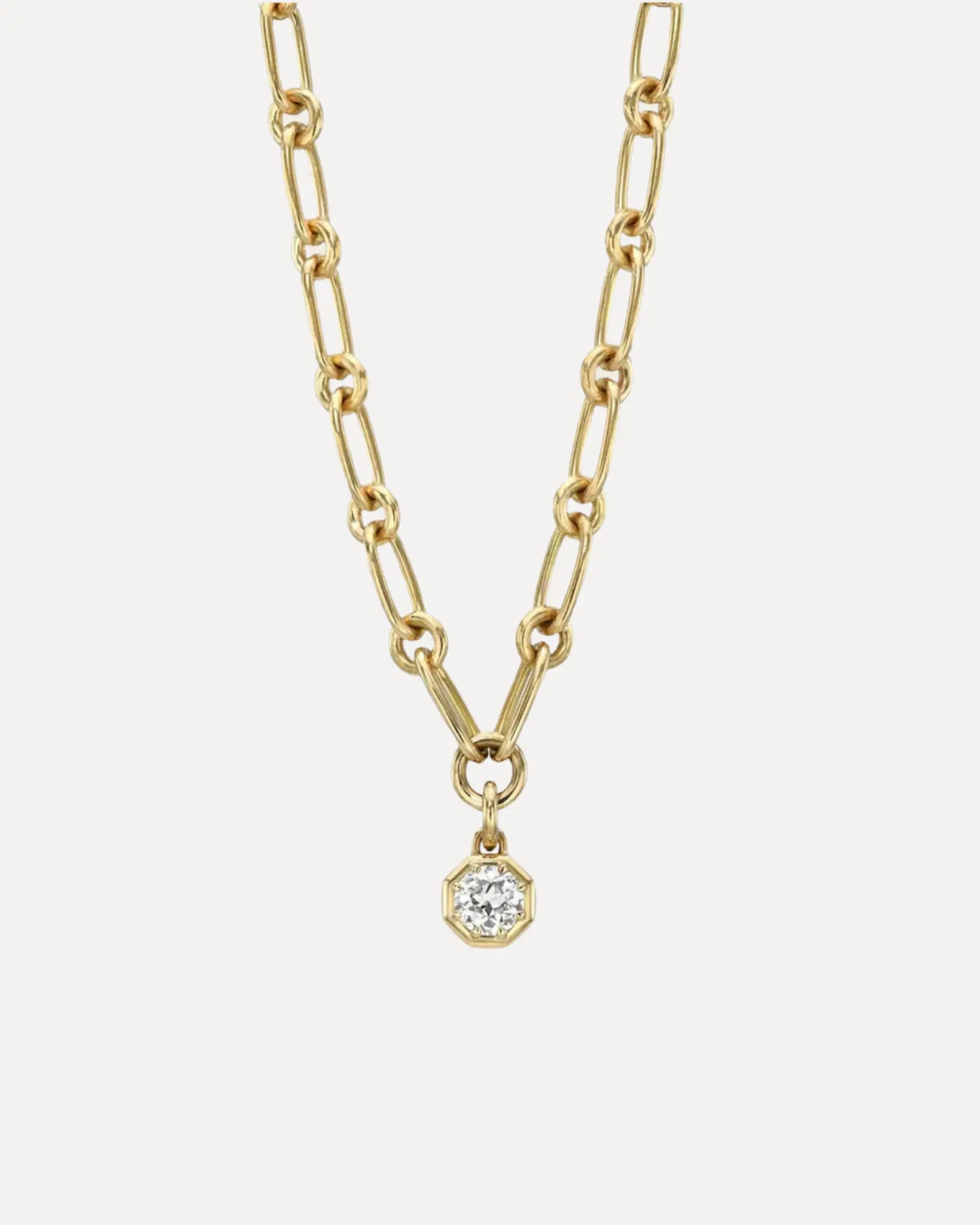 Lola Diamond Pendant on Chain Lola Diamond Pendant on Chain Single Stone Single Stone  Squash Blossom Vail