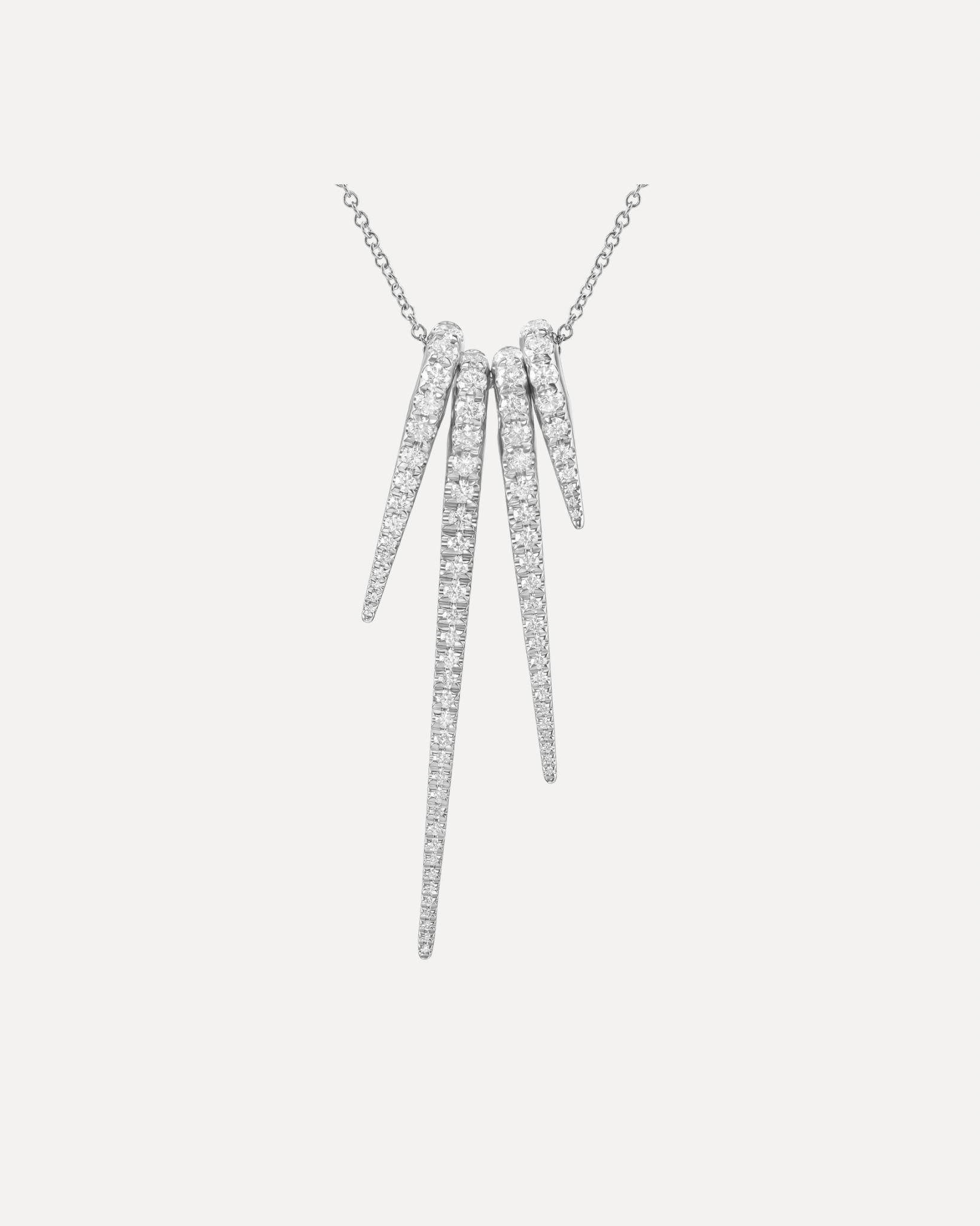 Lola Needle Diamond Pendant - SET 1 (Large, Medium, Small, Mini)