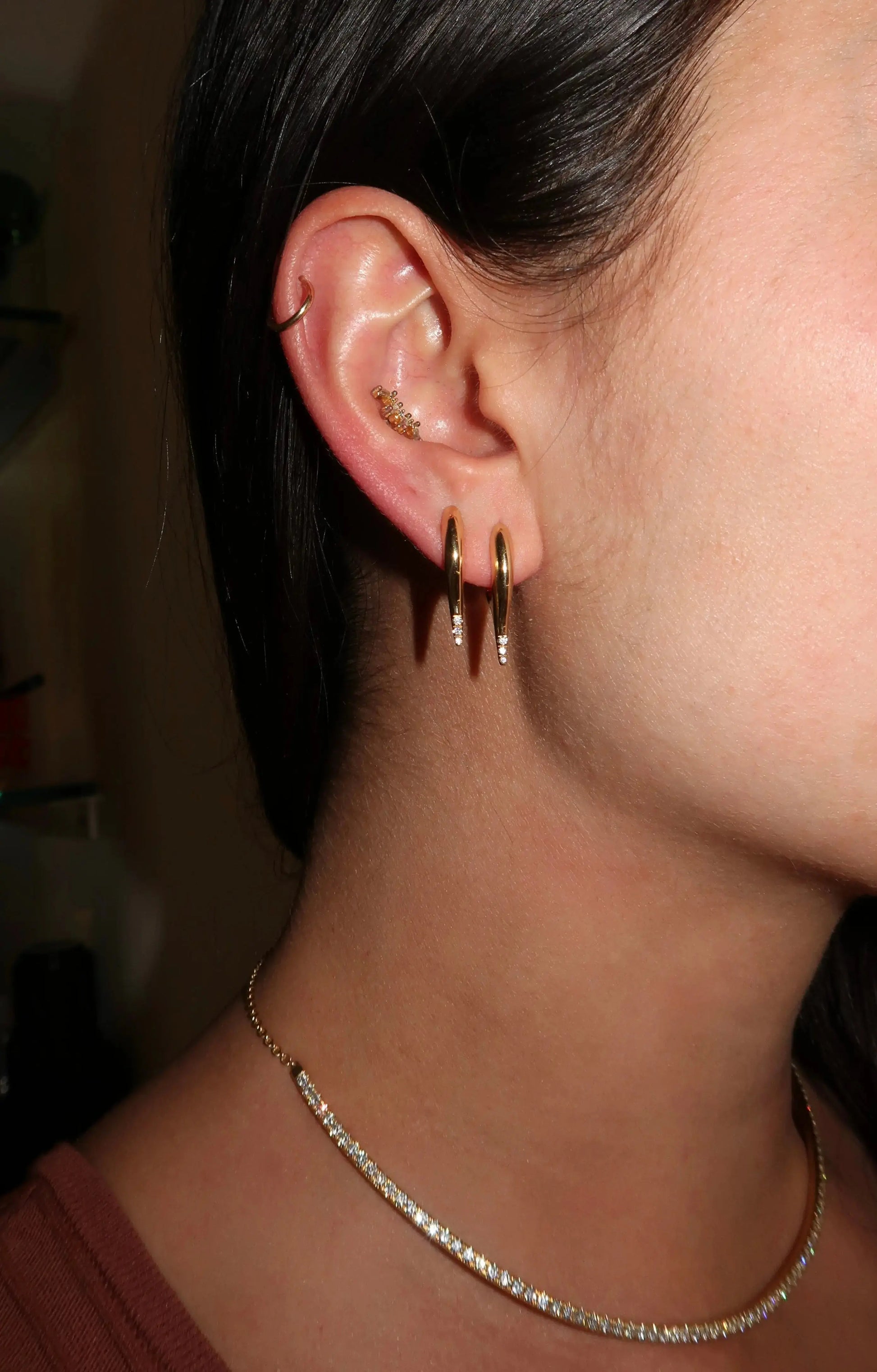 Lola Needle Earrings Lola Needle Earrings Melissa Kaye Melissa Kaye  Squash Blossom Vail