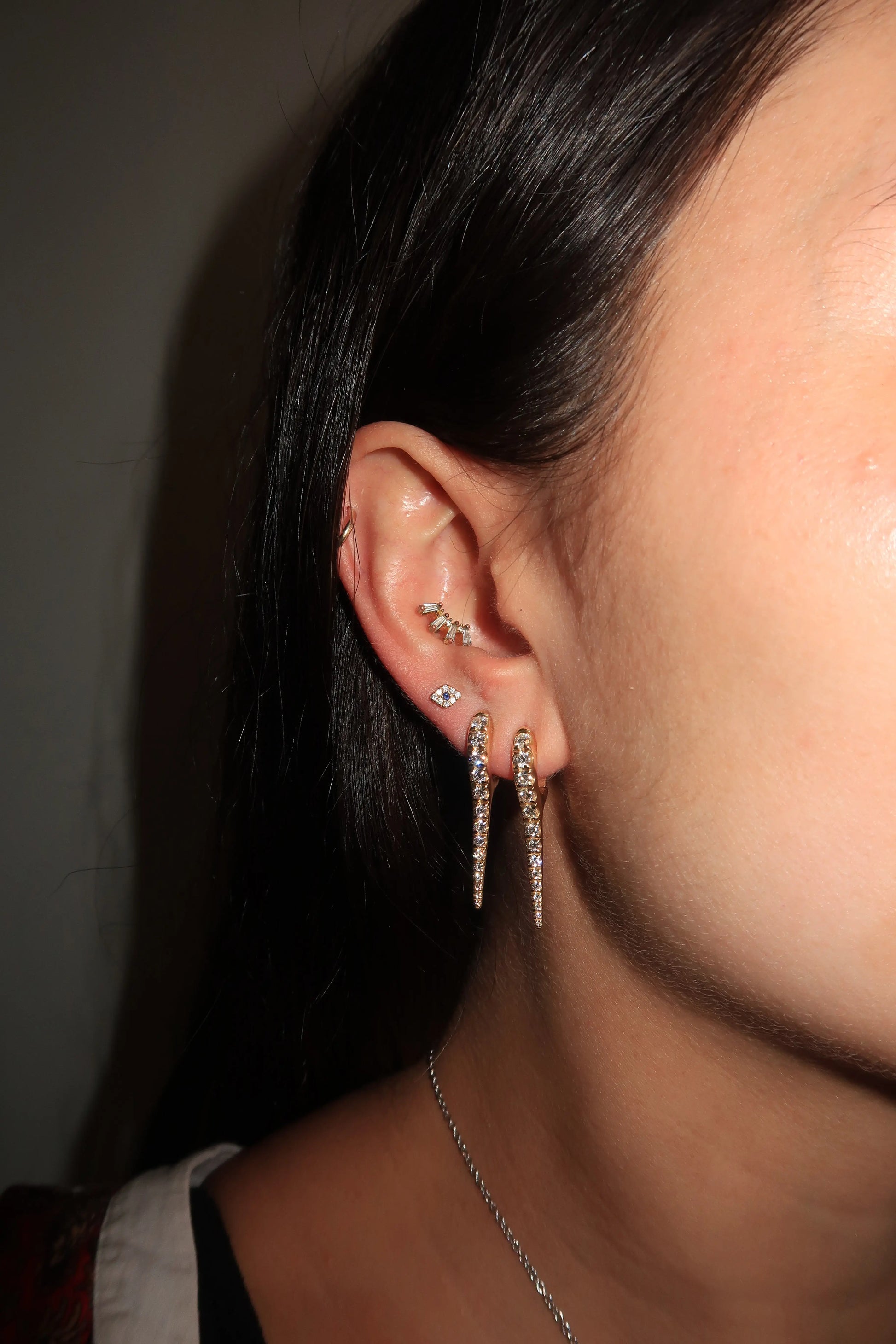 Lola Needle Earrings Lola Needle Earrings Melissa Kaye Melissa Kaye  Squash Blossom Vail