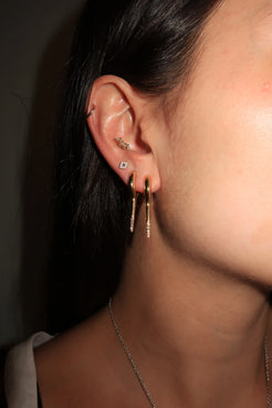 Lola Needle Small Earrings Lola Needle Small Earrings Melissa Kaye Melissa Kaye  Squash Blossom Vail