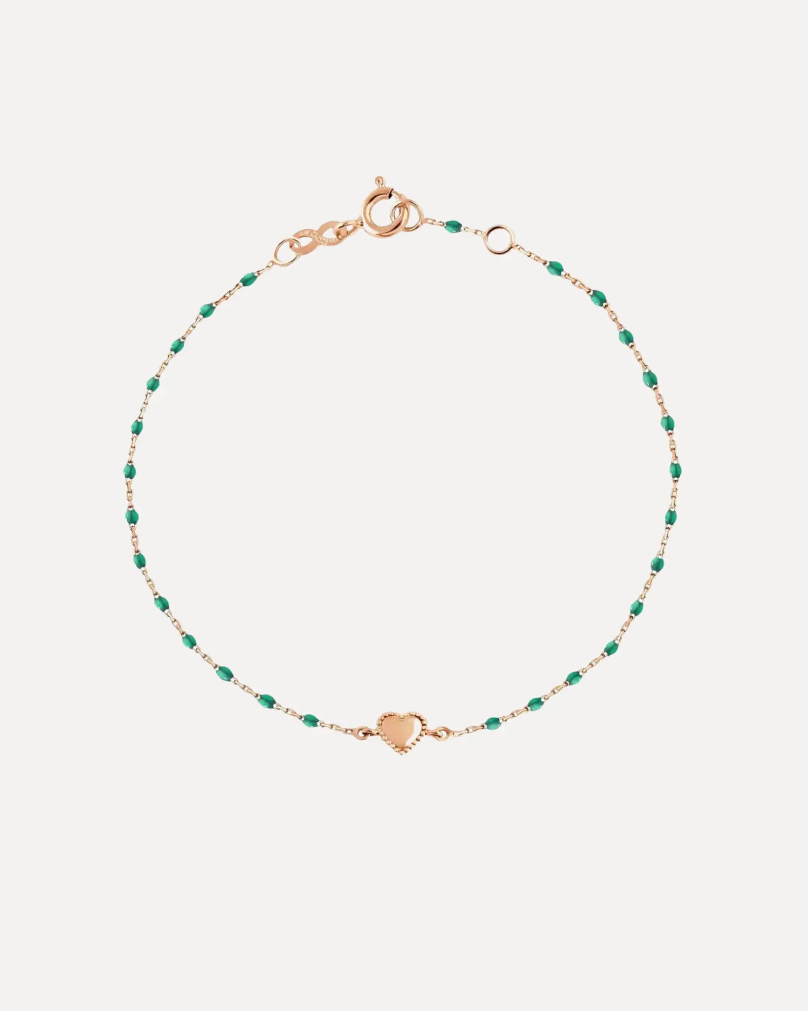 Lucky Heart Mini Gigi Bracelet - Emerald Lucky Heart Mini Gigi Bracelet - Emerald Gigi Clozeau Gigi Clozeau  Squash Blossom Vail