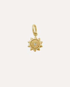 Lucky Sun Diamond Pendant, Yellow Gold Lucky Sun Diamond Pendant, Yellow Gold Gigi Clozeau Gigi Clozeau  Squash Blossom Vail