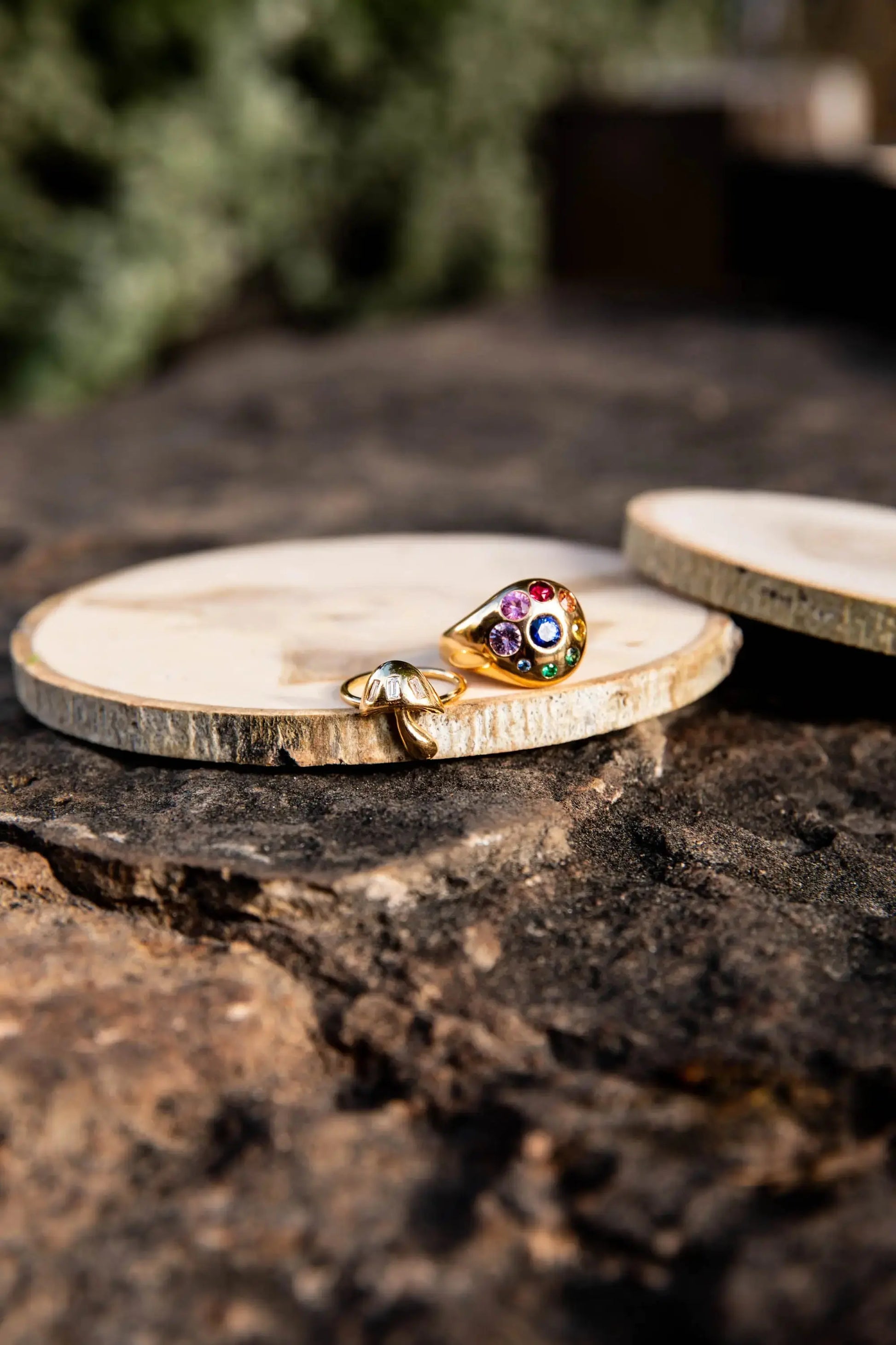 Brent Neale Magic Mushroom Band Ring - Squash Blossom Vail