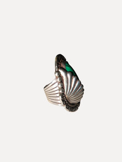 Malachite Stamped Ring Malachite Stamped Ring Native American Collection Native American Collection  Squash Blossom Vail