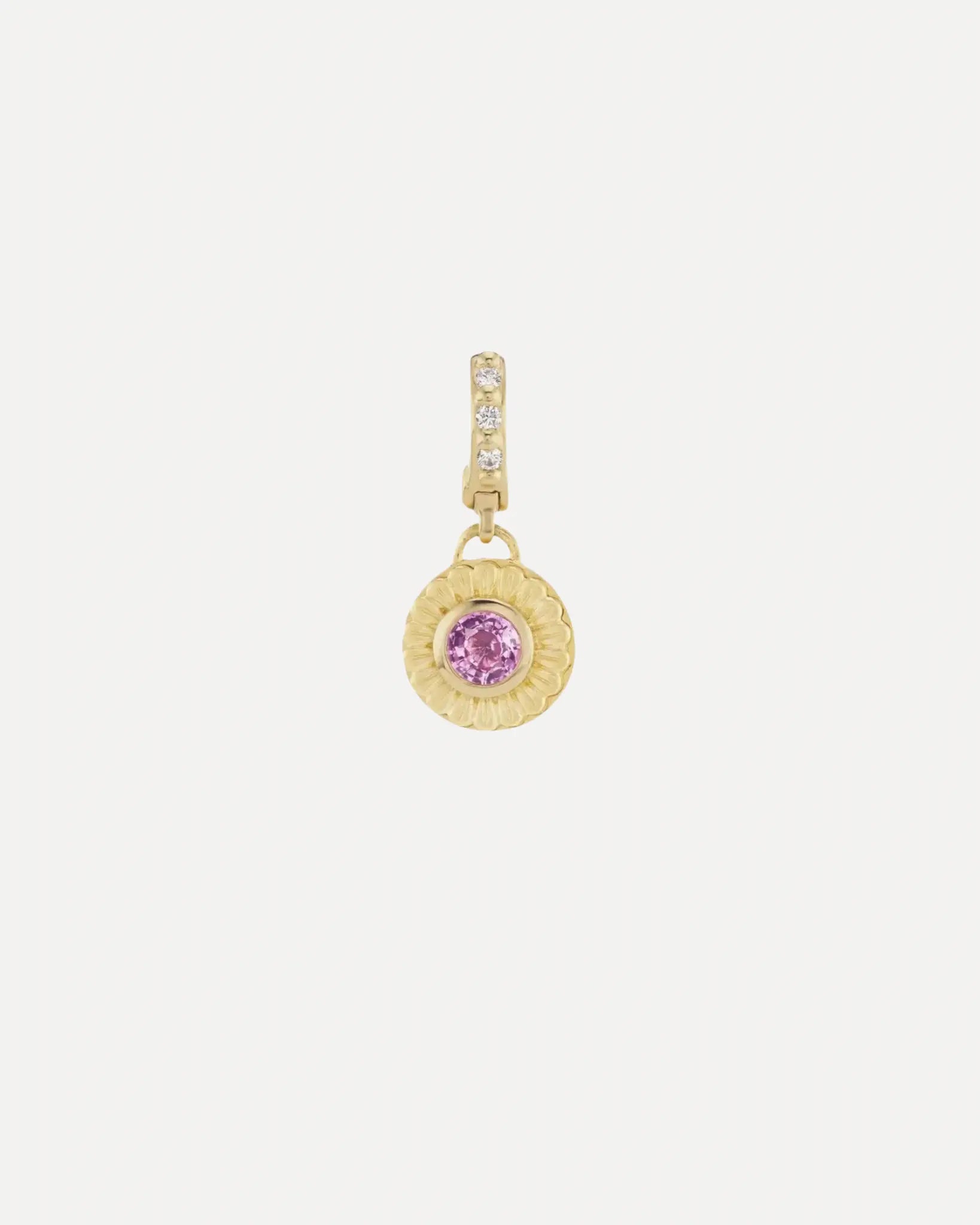 Mandala Charm Pendant - Pink Sapphire Mandala Charm Pendant - Pink Sapphire Orly Marcel Orly Marcel  Squash Blossom Vail